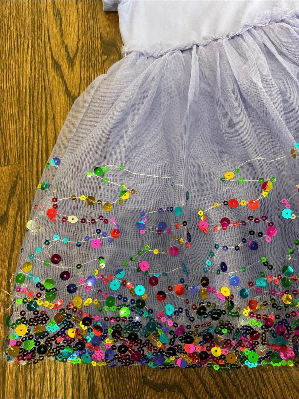 Lavender Sequin Tulle Party Dress for Kids